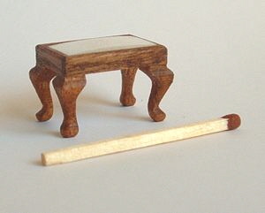 1/24th cabriole leg footstool kit